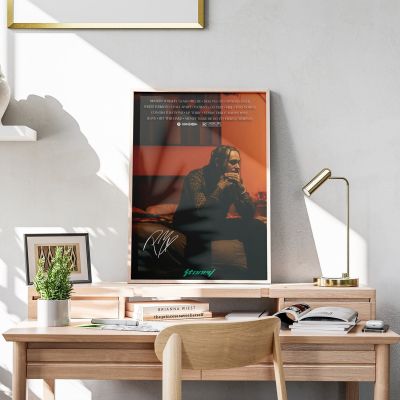 อัลบั้มโพสต์เพลงสุดฮิตมาโลนสโตนีย์80S ภาพ Hiasan Dinding Rumah ศิลปะการวาดภาพห้องนั่งเล่นโปสเตอร์ลายพิมพ์ย้อนยุค (1ชิ้น)