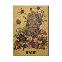 Latest Japanese anime character collection C-style kraft paper poster retro dormitory hotel wall decoration painting