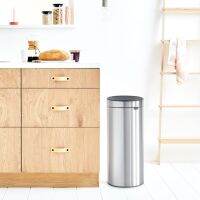 Brabantia ถังขยะ สแตนเลสแบบกด บราบันเทีย30ลิตร Touch Bin New Icon 30L, Matt Steel Fingerprint Proof(FPP)