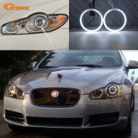 Excellent Ultra bright CCFL Angel Eyes Halo Rings kit Day Light For JAGUAR XF 2008 2009 2010 2011 pre Facelift XENON HEADLIGHT