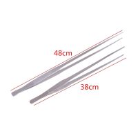 Aquarium Live Tank Straight Curve Plant Tweezers Long Tongs Stainless Steel Plant Shrimp Reef Tank Crooked Tweezer 38cm/48cm