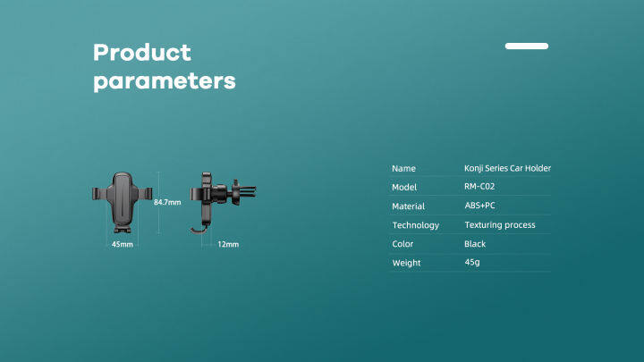 remax-rm-c02-ขาตั้งติดช่องแอร์-ขาตั้งมือถือ-ขาตั้งโทรศัพท์ติดรถยนต์-car-holder