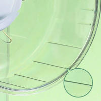 Clear Super-Silent Hamster Exercise Wheels Quiet Spinner Hamster Running Wheels With Adjustable Stand For Hamsters Gerbils Mice