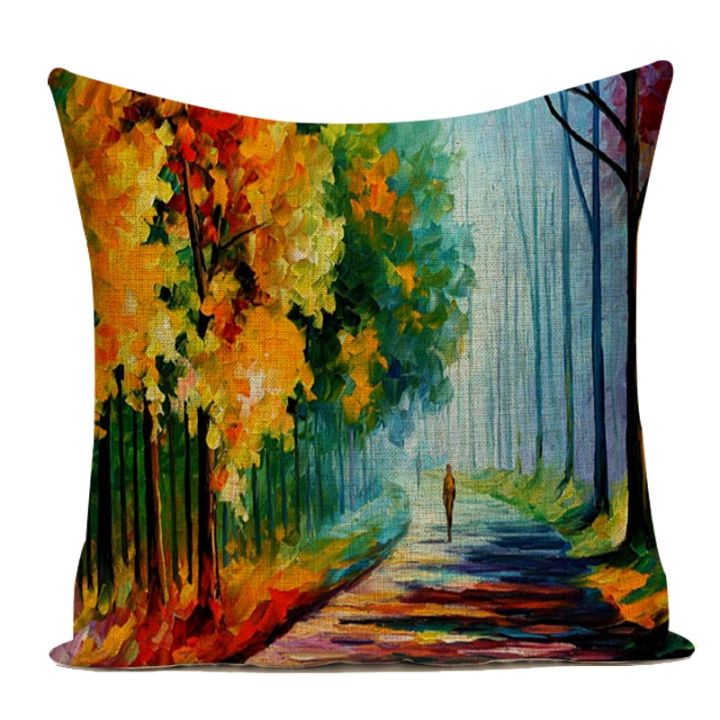 scenic-tree-showy-and-colorful-cotton-linen-cushion-cover-vintage-style-flower-pattern-quote-pillowcase-waist-throw-pillow-cover