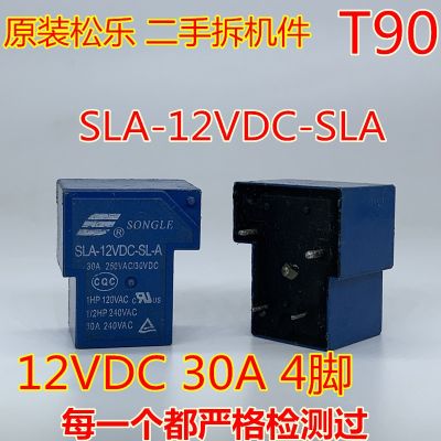 (ของแท้/1ชิ้น)☽SLA-12VDC-SL-A T90เลอรีเลย์เพลงที่30A G8P-1A4P 12V 4ฟุต