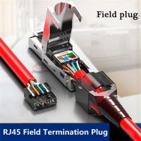 WENDY ไม่จีบ Cat7ปลั๊กคริสตัล8P 8C สายเคเบิลอีเทอร์เน็ตเครือข่าย RJ45เสียบขั้วอีเธอร์เน็ต RJ45ขั้วต่อไร้อุปกรณ์เชื่อมต่อ