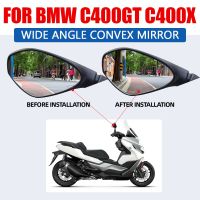 กระจกมองหลังเพิ่มกระจกนูนสำหรับ BMW C400GT C400X C400 GT C 400GT C 400 X อุปกรณ์เสริมเลนส์มองกระจกด้านข้าง