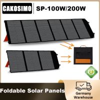 แผง Vejl90daztg Cakosimo Surya 100W 200W,Ransel Tenaga Surya 18V Panel Surya Portabel Pengisi Daya Surya USB untuk Berkemah