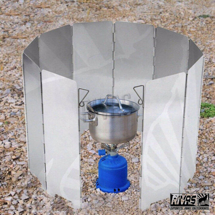 RIV 8Plates Folding Outdoor Stove Windscreen Camping Stove