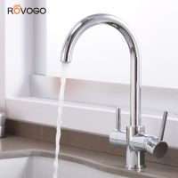 Morris8 ROVOGO Drinking Water Kitchen Faucet Dual Handle 3 in 1 Filter Sink Purifier Cold Hot Mixer Crane