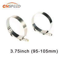 CNSPEED Universal 3.75 "นิ้ว (95มม.-105มม.) ซิลิโคน Turbo Hose Coupler T Bolt Super Clamp Kit ท่อไอเสีย Turbo Clamp