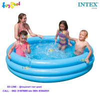 Intex ส่งฟรี สระเป่าลมคริสตัลบลู 1.68x0.4ม. รุ่น 58446