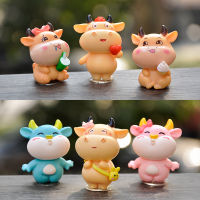 การ์ตูนสัตว์คู่ Miniatures Cow Lover DIY Terrarium Figurines Fairy Garden Decor ของขวัญวันวาเลนไทน์ Zodiac เครื่องประดับ-gnxfnxfhnxfnxff