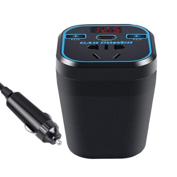 Car Charger Inverter Car Inverter for Laptop Charging DC 12V24V to 220V AC Car Outlet Adapter