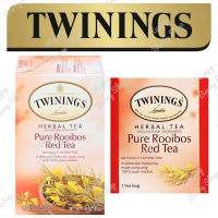 ⭐ Twinings ⭐ Pure Rooibos Red Tea 20 tea bags  ชาทไวนิงส์ ชาแดงรอยบอส แบบกล่อง 20 ซอง ชาอังกฤษ นำเข้าจากต่างประเทศ พร้อมส่ง