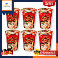 มาม่าคัพ บะหมี่กึ่งสำเร็จรูป ออเรียลทัล รสฮอตแอนด์สไปซี่ 65 กรัม x 6 ถ้วยMama Cup Instant Noodle Hot Spicy 65 g x 6