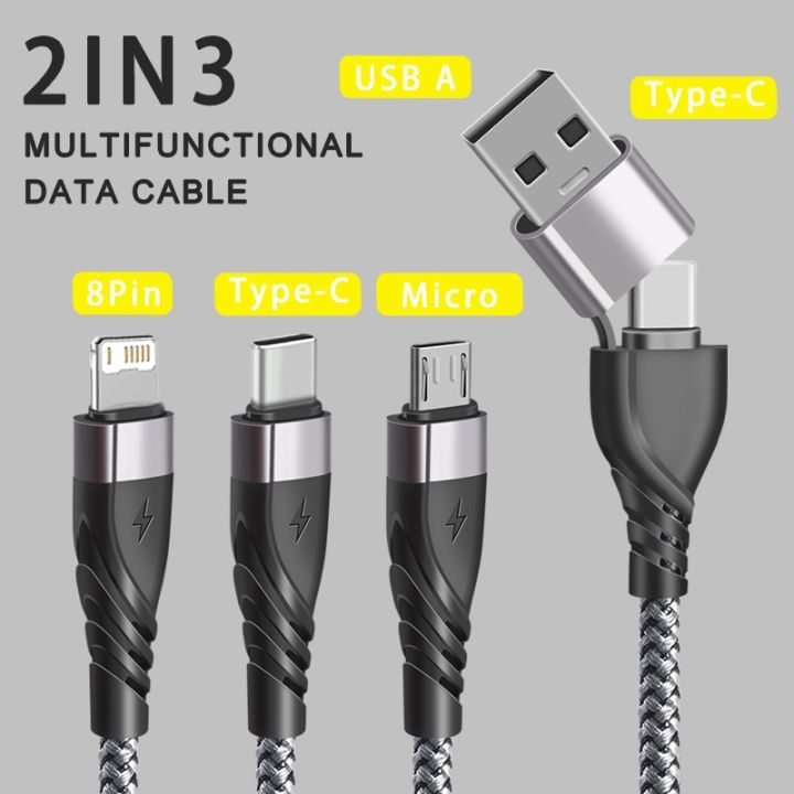 chaunceybi-5-1-usb-c-ที่ชาร์จสำหรับไอโฟน14-13-11-usb-สายไลท์นิ่งประเภท-c-สายชาร์จ