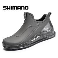 รองเท้าบูตลุยฝนบุรุษแบบไม่ลื่น,รองเท้าเดินป่ากันน้ำทนทานรองเท้า Shimano สำหรับตกปลาฤดูหนาวปี2022