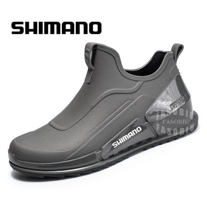 2022 Winter Men Outdoor Non Slip Hiking Shoes Shaxi Fishing Rain Boots