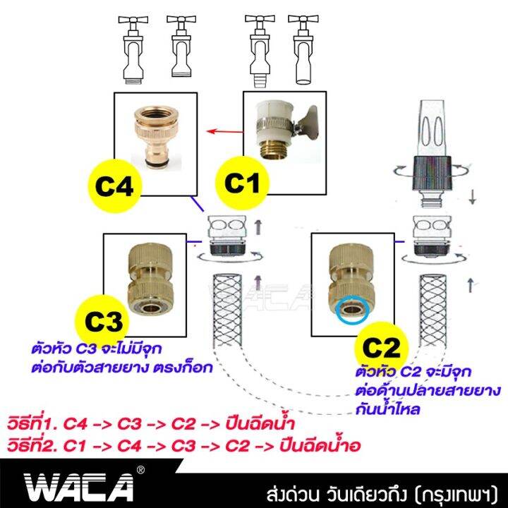 waca-ข้อต่อ-1-2-4หุน-อุปกรณ์ข้อต่อท่อยาง-ข้อต่อก๊อกน้ำ-ข้อต่อสวมเร็วสายยาง-จำนวน-1-ชิ้น-53c-fsa