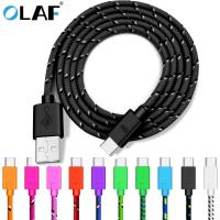 OLAF Type USB C Cable For Samsung S8 S9 Plus Note 8 9 Fast Charging Data Cable for Xiaomi Redmi Note 7 Mi9 MI 8 9 Charger Cord Docks hargers Docks Cha