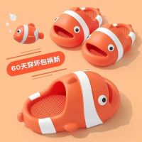 COD Childrens slippers women feel shit in summer thick-soled cartoons indoor home parent-child anti-skid household bathroom flip-flops for men