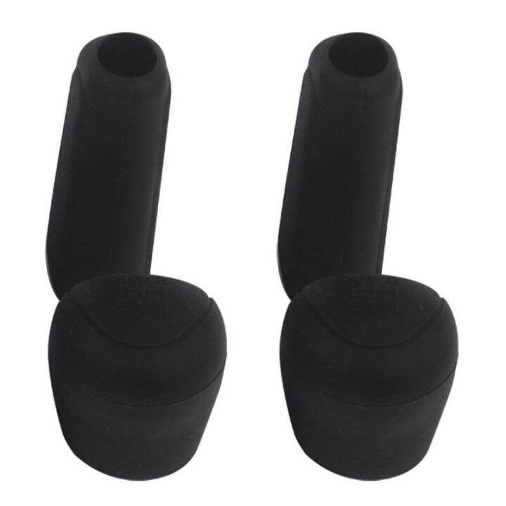 2Pcs Universal Manual Car Silicone Gear Head Shift Knob Cover Gear Shift  Collars Handbrake Grip Car