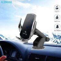 Wireless Car Charger 15W  Fast Charging Auto-Clamping Holder Mount Air Vent Phone Holder For iPhone 12 11 XS 8 Samsung S20 S21 Car Chargers