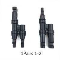 XHLXH IP67 1 Pair Solar System 2.5mm sq~6.0mm 2 to 1 T Branch Male and Female PV Branch Connectors Solar Energy Adapter PV Panel Connector PV Connector