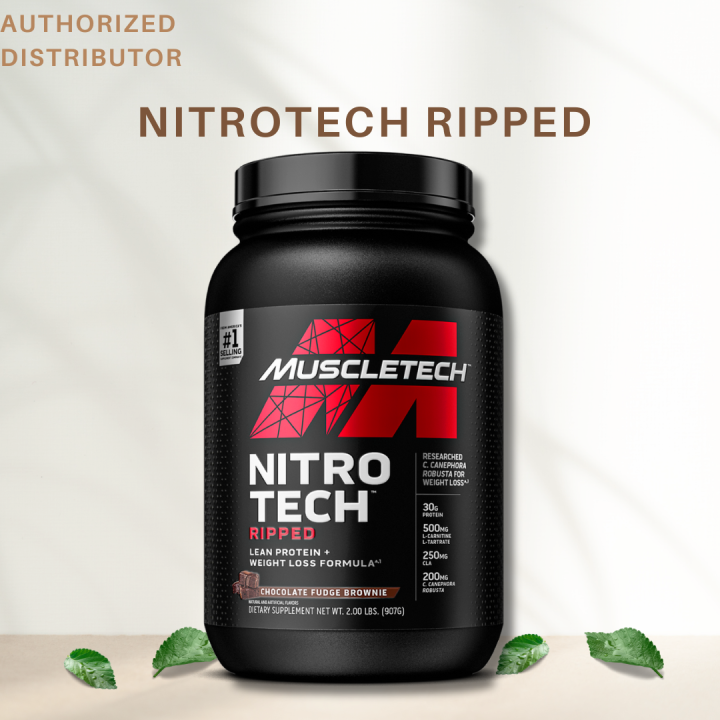 MuscleTech NitroTech Ripped Protein Powder Formula Lose Weight Protein