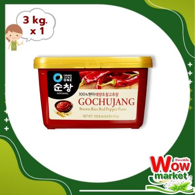 Chung Jung One Gochujang Hot Pepper Paste 3 kg   WOW..!ชองจองวอน โกชูจัง ซอสพริกเกาหลี 3 กิโลกรัม