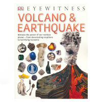 DK Eyewitness volcano and earthquake DK Publishing House witness series volcano and earthquake themed popular science picture books primary and secondary school childrens extracurricular popular science books full-color large picture English original