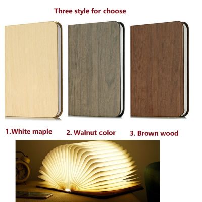 USB LED Book Lights Home Bedside Reading Lighting Rechargeable Magnetic Colorful Foldable Wooden Desk Lamp GreenRedWarmBlue