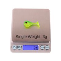 4.5cm3g Fishing Lures Single Tail Fishing Accessories Fake Bait 1pcs Simulation Fake Bait T Tail Soft Bait Fishing Gear Silicone