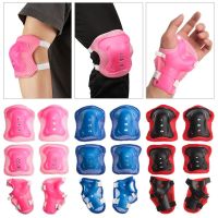 6Pcs/set Kids Outdoor Sports Protective Gears Child Safety Protector Kit for Cycling Bike Skating Knee Pad Elbow Pad Wrist Guard Supports Braces