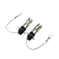 1Pair H3 LED Fog Light Bulbs Replacement Kit Super Bright Canbus 6000K 100W White Daytime Running Lights 12V-24V Led Bulb Bulbs  LEDs  HIDs