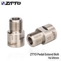 ZTTO Bicycle Pedal Extend Bolt 16mm 20mm Pedal Axle Extender Crank Arm Spacer Accessories For MTB Road Bike Pedals Extension