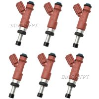 6PCS หัวฉีดน้ำมันเชื้อเพลิง23250-0P040 23250-31050สำหรับ Highlander RAV4 Camry ES350