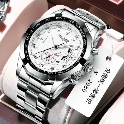 Hot Seller [Official genuine] luminous automatic mens watch male student Korean version trendy fashion non-mechanical