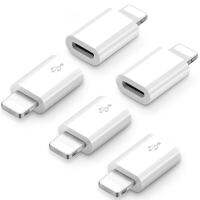 5 Pcs Micro Usb อะแดปเตอร์แบบ Lightning สำหรับ iPhone X 7 8 Micro อะแดปเตอร์ Usb สายซิงค์ข้อมูลสายชาร์จ Aadapter สำหรับ iPhone 6 6S IPod