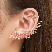 【YF】 Modyle 2019 New Fashion Elegant Vintage Punk Gothic Crystal Rhinestone Ear Cuff Wrap Stud Clip Earrings