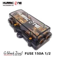 HURRICANE FUSE  กล่องฟิวส์ เข้า1ออก2 คุณภาพดี อุปกรณ์สำหรับเครื่องเสียงติดรถยนต์ 150A ฟิวส์รถยนต์