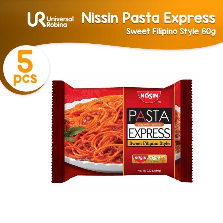 Nissin Pasta Express Sweet Filipino Style (60g) 5 pcs Lazada PH