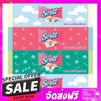 ส่งฟรี ส่งเร็ว กระดาษเช็ดหน้า SCOTT SOFT PACK 120 แผ่น แพ็ค4 ส่งจาก กทม.