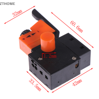 ZTHOME AC 250V/4A FA2-4/1BEK สวิทช์ปรับความเร็วพลาสติกโลหะสำหรับเจาะไฟฟ้า