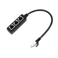 [HOT HAIXWLXKWW 589] หญิง Splitter Double Connector Adapter พอร์ต Coupler RJ45 LAN Ethernet Cable 1ชาย3หญิง Super Cat5 Cat5e Cat6