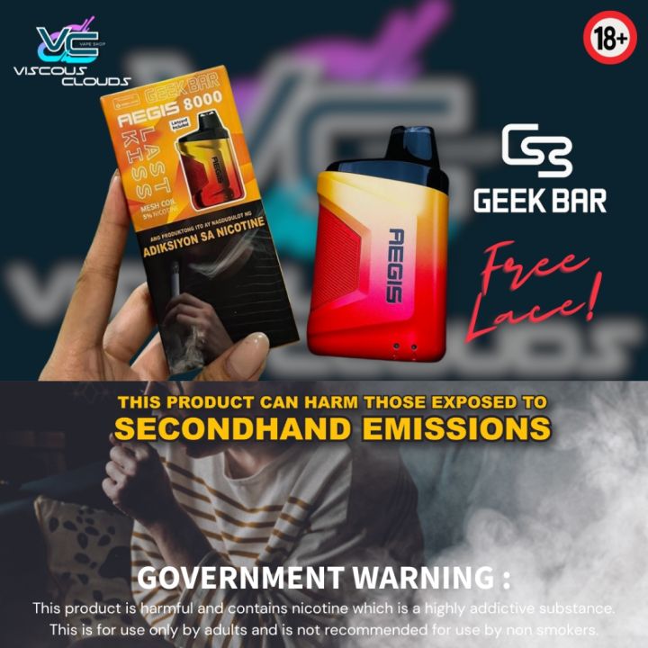 Hot Ogtf24 Geekbar Aegis 8000 Puffs With Free Lanyard Lace Disposable ...