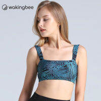 Wakingbee Bali Bra (Palm) บราว่ายน้ำ ตะขอหลังปรับได้ ทรงสวย แห้งเร็ว กันยูวี