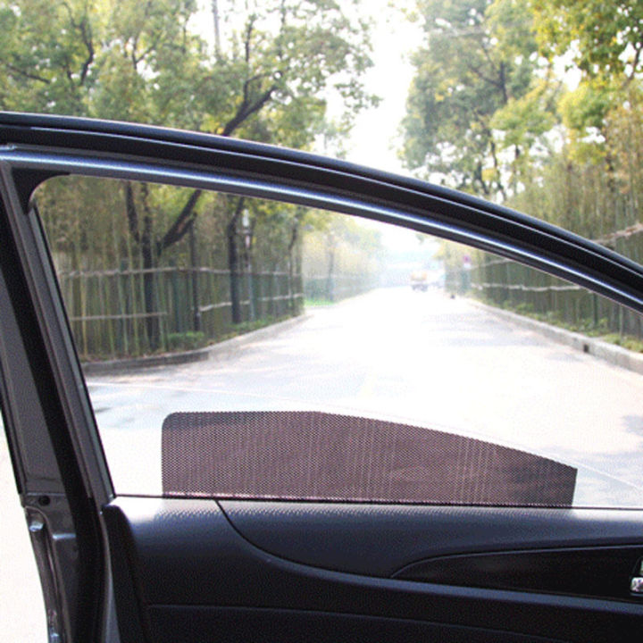 เฟยตง-สติกเกอร์ติดกระจกบังแดดหน้าต่างรถยนต์พีวีซีอเนกประสงค์2ชิ้น-แต่งรถหลังคารับแดดของรถยนต์ฟิล์มแสงอาทิตย์อุปกรณ์เสริมผ้าคลุมรถมอเตอร์ไบค์