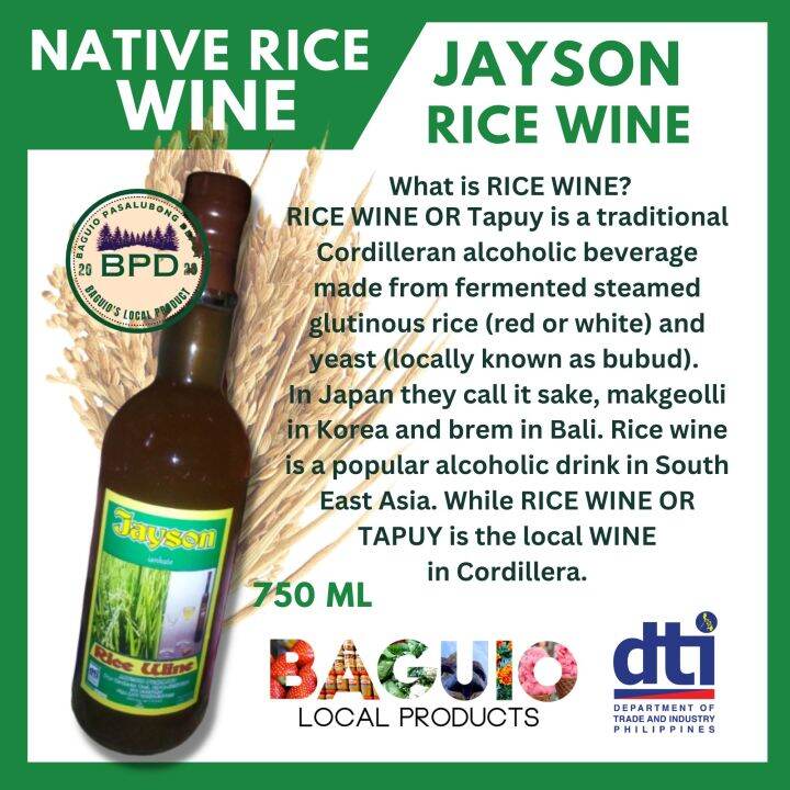 BAGUIO PASALUBONG DEPOTAUTHENTIC TAPUY/RICE WINE NATIVE HERBAL WINE OF